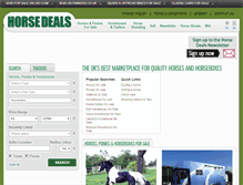 Tablet Screenshot of horsedeals.co.uk